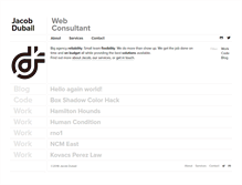 Tablet Screenshot of jacobdubail.com
